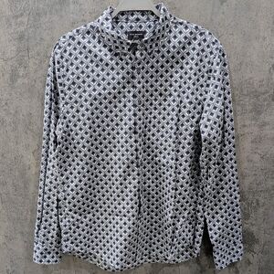 Like New! Club Monaco Patterned Cotton Button Up Shirt